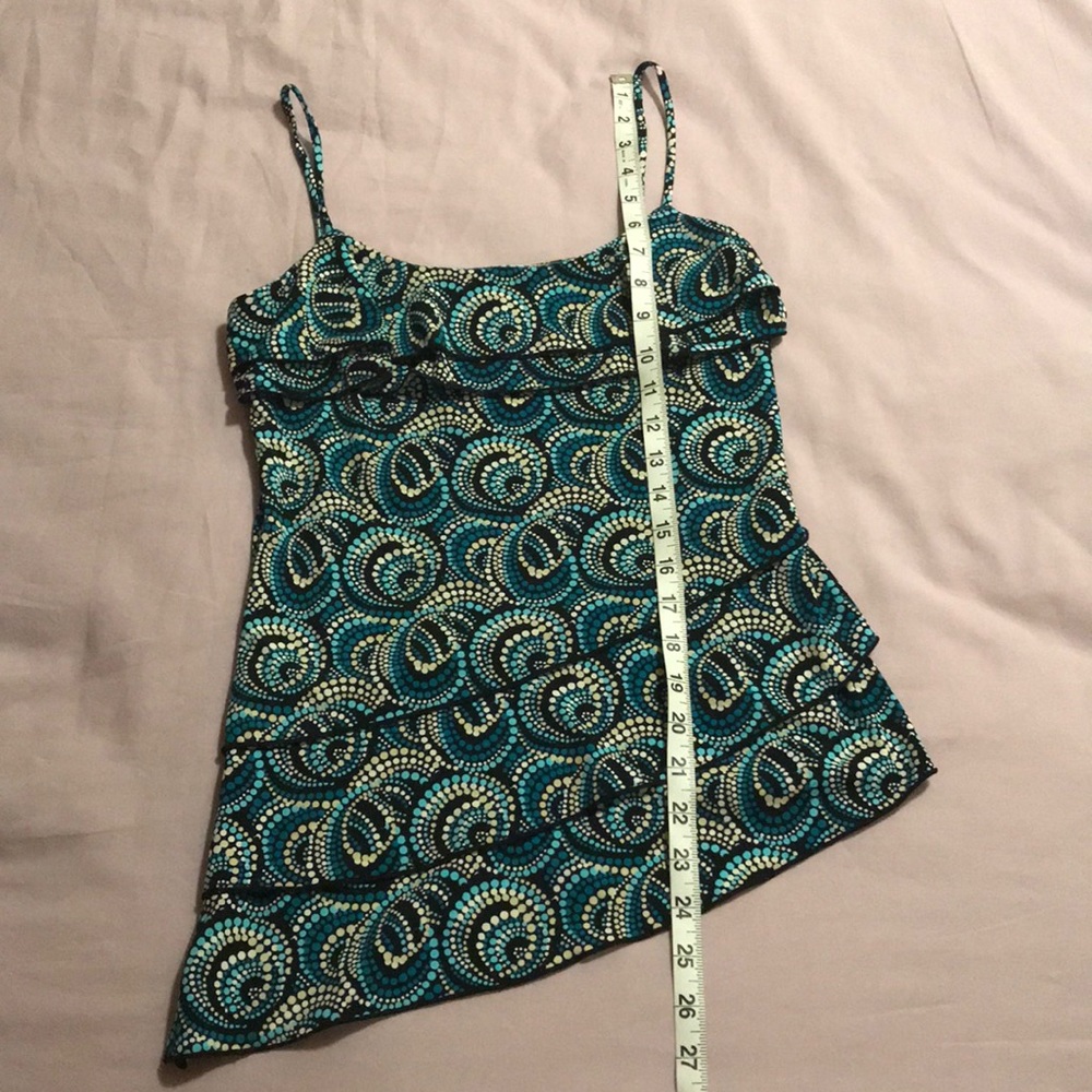 Layered spaghetti strap top